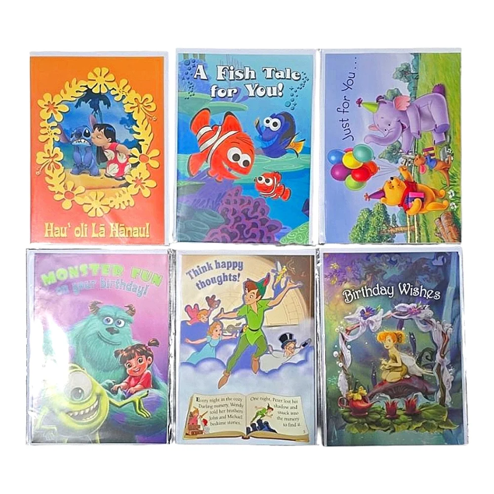 Disney Colorful Birthday Card Set (12)